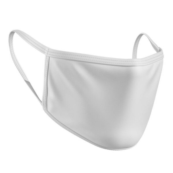 white polyester face mask